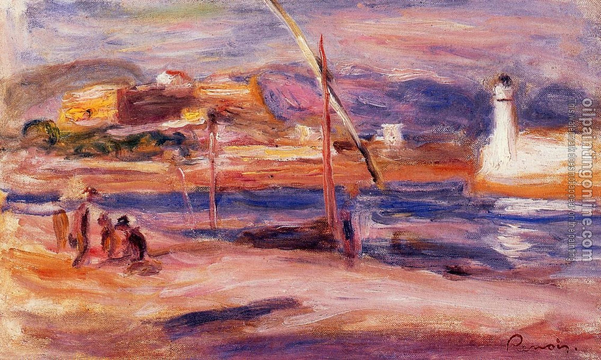 Renoir, Pierre Auguste - Fort Carre et Phare d'Antibes